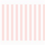 Vertical Stripes - White and Misty Rose Pink Collage 8  x 10 