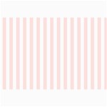 Vertical Stripes - White and Misty Rose Pink Collage 12  x 18 