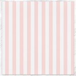 Vertical Stripes - White and Misty Rose Pink Canvas 12  x 12 