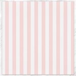 Vertical Stripes - White and Misty Rose Pink Canvas 16  x 16 
