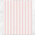 Vertical Stripes - White and Misty Rose Pink Canvas 20  x 24 