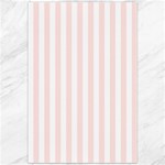 Vertical Stripes - White and Misty Rose Pink Canvas 20  x 30 