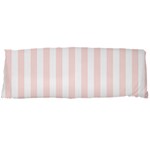 Vertical Stripes - White and Misty Rose Pink Body Pillow Case Dakimakura (Two Sides)