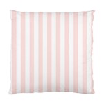 Vertical Stripes - White and Misty Rose Pink Standard Cushion Case (Two Sides)