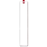 Vertical Stripes - White and Misty Rose Pink Large Book Mark