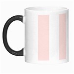 Vertical Stripes - White and Misty Rose Pink Morph Mug