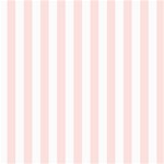Vertical Stripes - White and Misty Rose Pink ScrapBook Page 8  x 8 