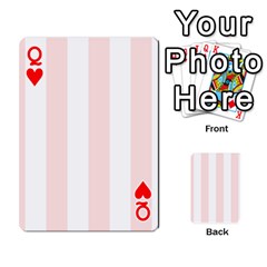 Queen Vertical Stripes Front - HeartQ