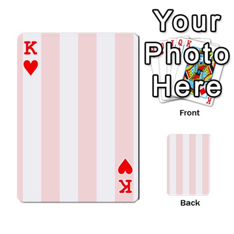 King Vertical Stripes Front - HeartK