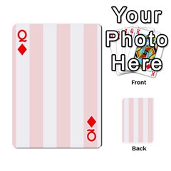 Queen Vertical Stripes Front - DiamondQ