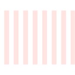 Vertical Stripes - White and Misty Rose Pink Birthday Cake 3D Greeting Card (7x5)