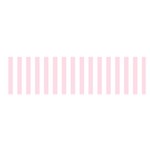 Vertical Stripes - White and Piggy Pink Satin Scarf (Oblong)