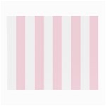 Vertical Stripes - White and Piggy Pink Small Glasses Cloth