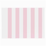 Vertical Stripes - White and Piggy Pink Large Glasses Cloth (2 Sides)