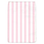 Vertical Stripes - White and Piggy Pink Removable Flap Cover (L)