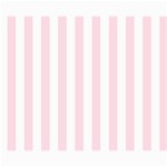 Vertical Stripes - White and Piggy Pink Collage 8  x 10 