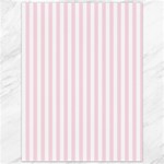 Vertical Stripes - White and Piggy Pink Canvas 36  x 48 