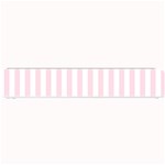 Vertical Stripes - White and Piggy Pink Small Bar Mat