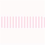 Vertical Stripes - White and Piggy Pink Medium Bar Mat