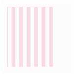 Vertical Stripes - White and Piggy Pink Small Garden Flag (Two Sides)