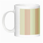 Vertical Stripes - White and Piggy Pink Night Luminous Mug