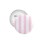Vertical Stripes - White and Piggy Pink 1.75  Button