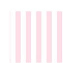 Vertical Stripes - White and Piggy Pink Greeting Card 5  x 7 