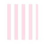 Vertical Stripes - White and Piggy Pink Greeting Card 4.5  x 6 