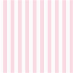 Vertical Stripes - White and Piggy Pink ScrapBook Page 8  x 8 
