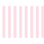 Vertical Stripes - White and Piggy Pink Birthday Cake 3D Greeting Card (7x5)