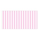 Vertical Stripes - White and Classic Rose Pink Satin Shawl