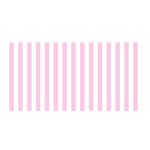 Vertical Stripes - White and Classic Rose Pink Satin Wrap