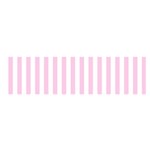 Vertical Stripes - White and Classic Rose Pink Satin Scarf (Oblong)