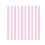 Vertical Stripes - White and Classic Rose Pink Small Satin Scarf  (Square)