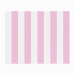 Vertical Stripes - White and Classic Rose Pink Small Glasses Cloth (2 Sides)