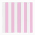 Vertical Stripes - White and Classic Rose Pink Medium Glasses Cloth (2 Sides)
