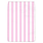 Vertical Stripes - White and Classic Rose Pink Removable Flap Cover (L)