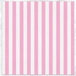 Vertical Stripes - White and Cotton Candy Pink Canvas 12  x 12 