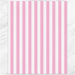 Vertical Stripes - White and Cotton Candy Pink Canvas 16  x 20 