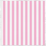 Vertical Stripes - White and Cotton Candy Pink Canvas 20  x 20 