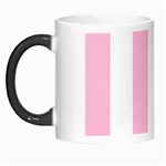 Vertical Stripes - White and Cotton Candy Pink Morph Mug