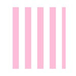 Vertical Stripes - White and Cotton Candy Pink Greeting Card 4.5  x 6 