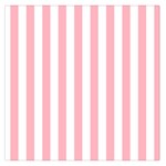 Vertical Stripes - White and Pastel Pink Large Satin Scarf (Square)