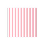 Vertical Stripes - White and Pastel Pink Satin Bandana Scarf