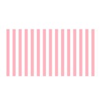 Vertical Stripes - White and Pastel Pink Satin Wrap