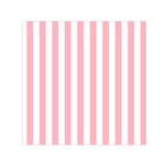 Vertical Stripes - White and Pastel Pink Small Satin Scarf  (Square)