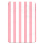 Vertical Stripes - White and Pastel Pink Removable Flap Cover (S)