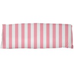 Vertical Stripes - White and Pastel Pink Body Pillow Case Dakimakura (Two Sides)