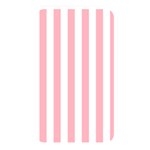 Vertical Stripes - White and Pastel Pink Memory Card Reader (Rectangular)