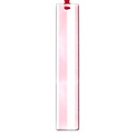Vertical Stripes - White and Pastel Pink Large Book Mark